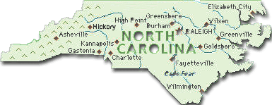 North Carolina Furniture Map